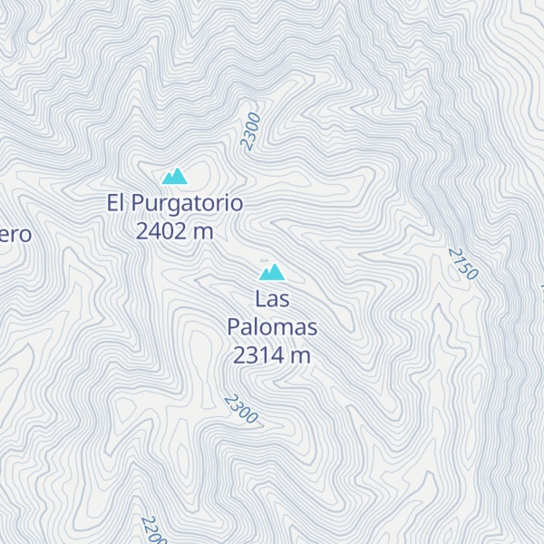 Map of Las Palomas