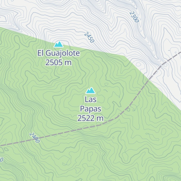 Map of Las Papas