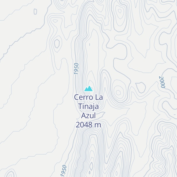 Map of Cerro La Tinaja Azul