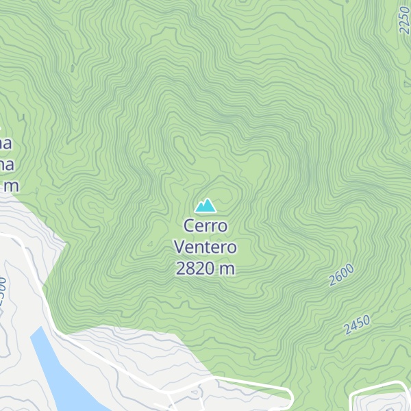 Map of Cerro Ventero