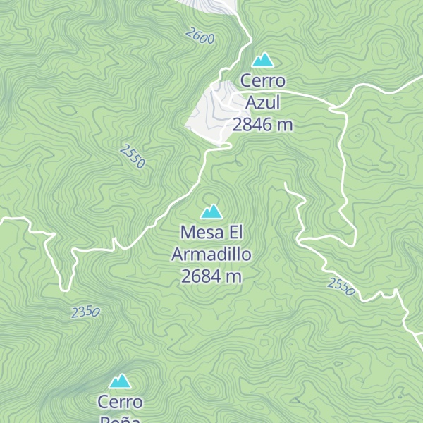 Map of Mesa El Armadillo