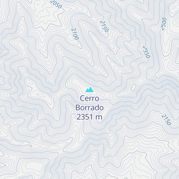 Map of Cerro Borrado