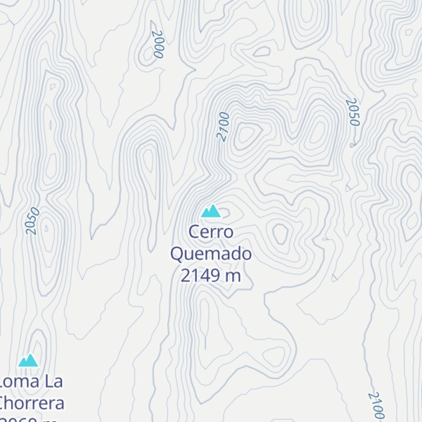 Map of Cerro Quemado