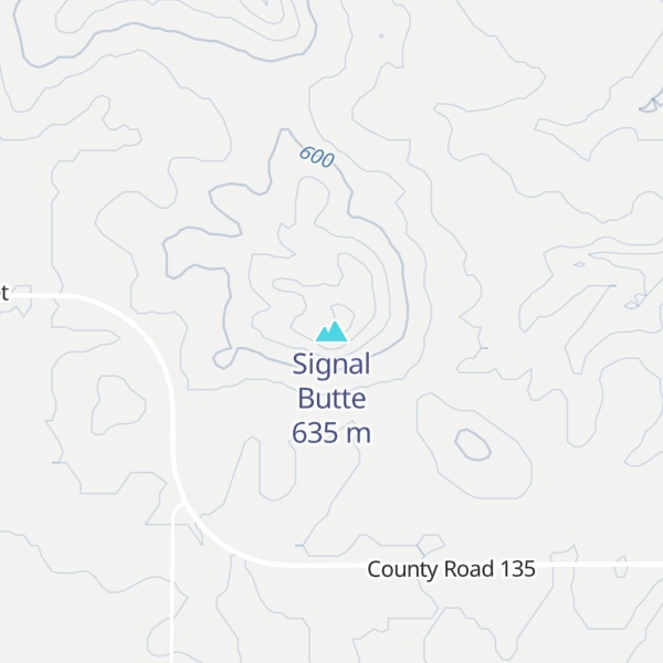 Map of Signal Butte