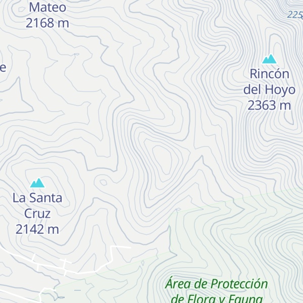 Map of La Vírgen