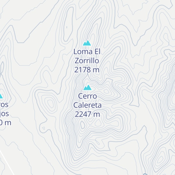 Map of Cerro Calereta