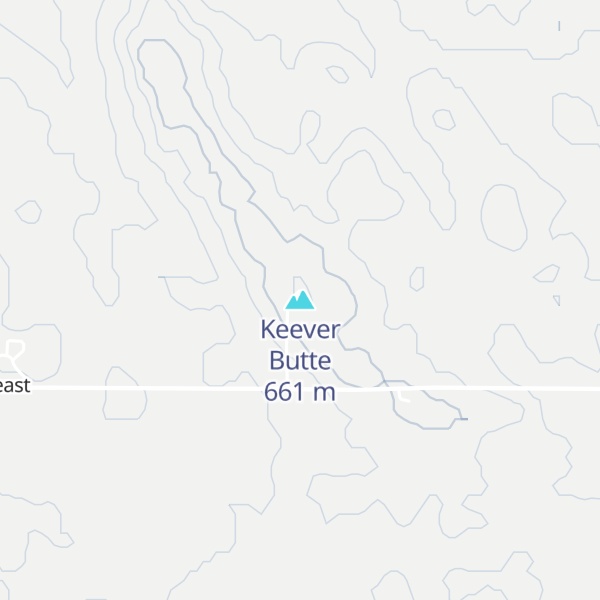 Map of Keever Butte