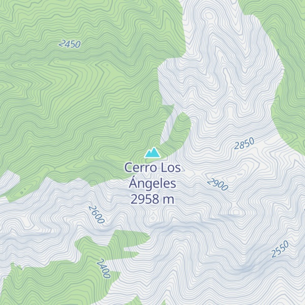 Map of Cerro Los Ángeles