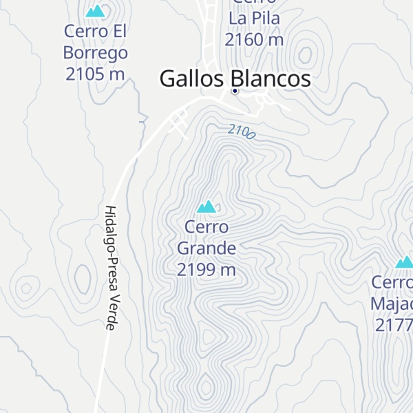 Map of Cerro Grande