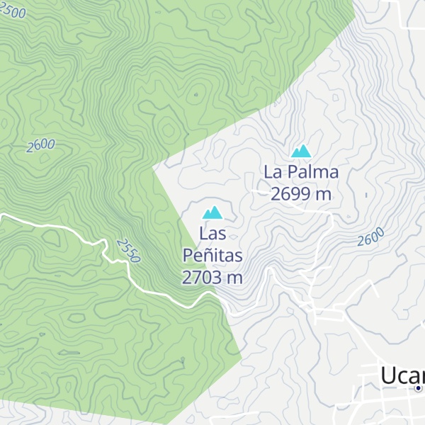 Map of Las Peñitas