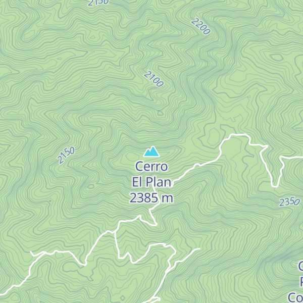 Map of Cerro El Plan