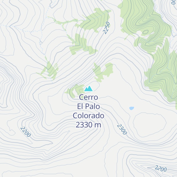 Map of Cerro El Palo Colorado