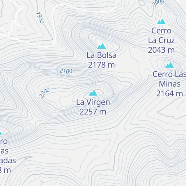 Map of La Vírgen