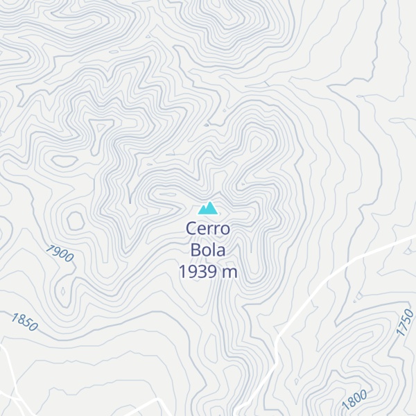 Map of Cerro Bola
