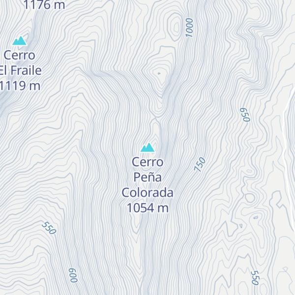 Map of Cerro Peña Colorada