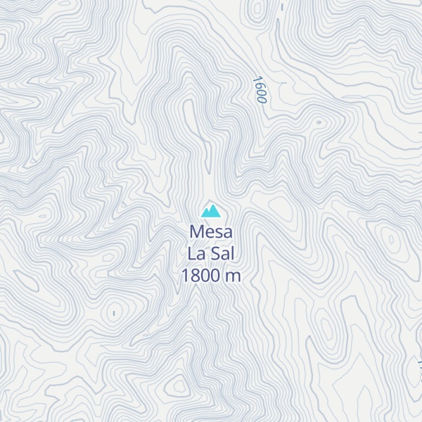 Map of Mesa La Sal