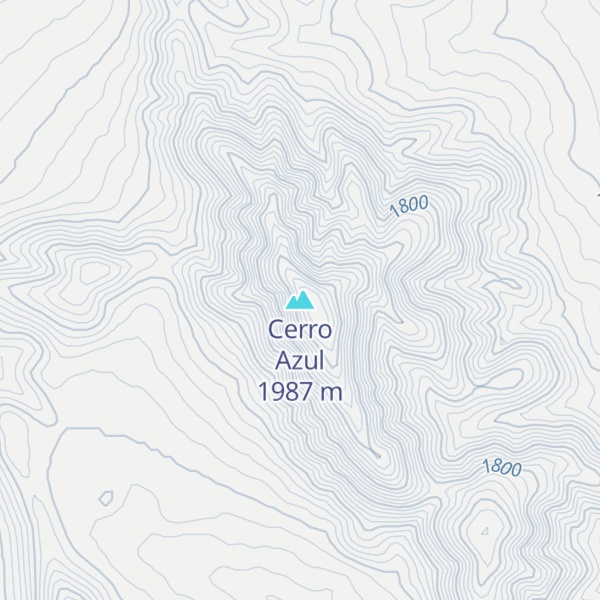 Map of Cerro Azul