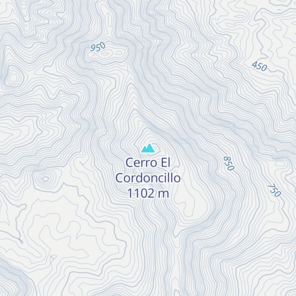 Map of Cerro El Cordoncillo