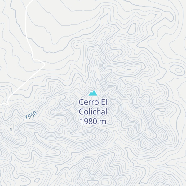 Map of Cerro El Colichal
