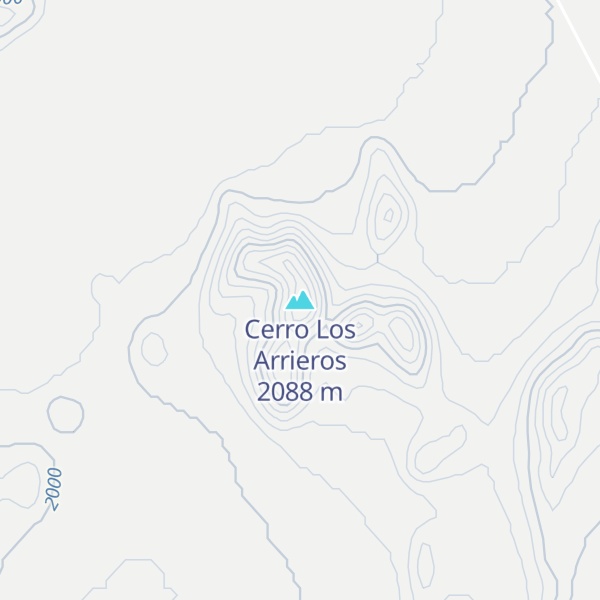 Map of Cerro Los Arrieros