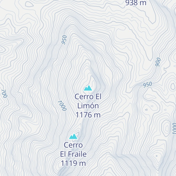 Map of Cerro El Limón