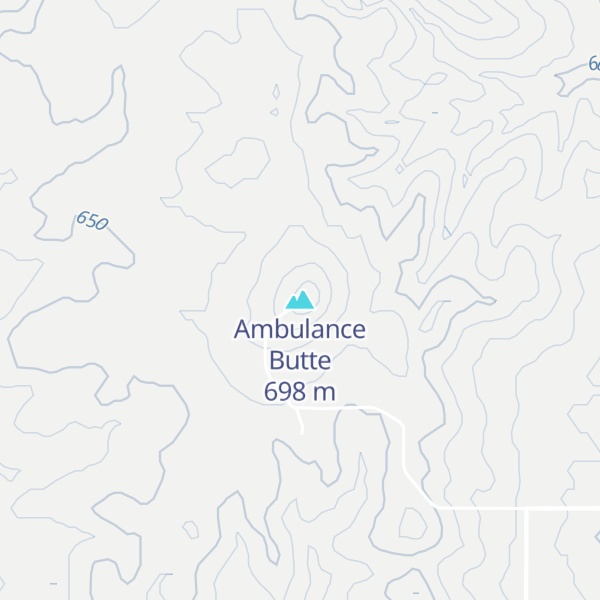 Map of Ambulance Butte