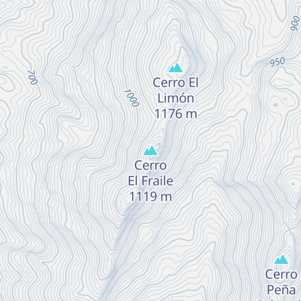 Map of Cerro El Fraile