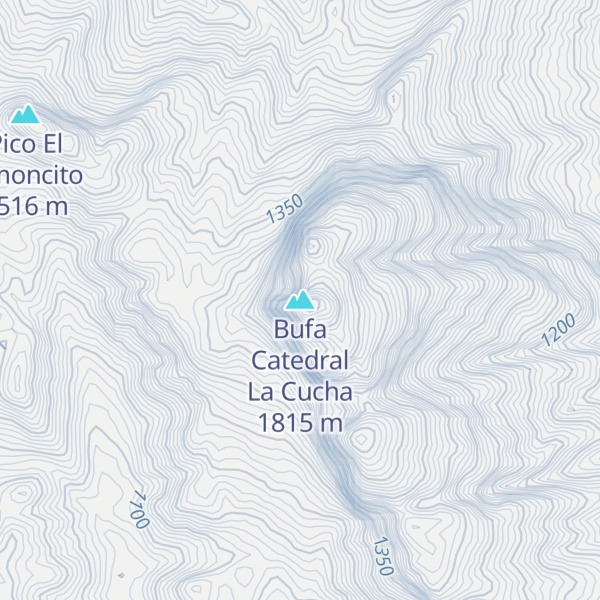 Map of Bufa Catedral La Cucha