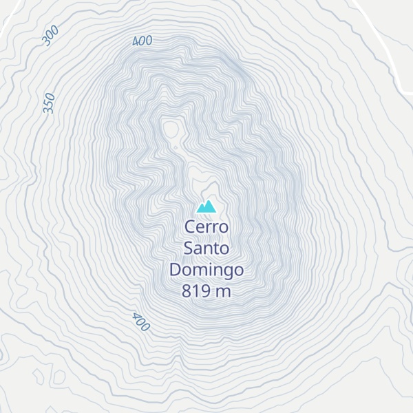 Map of Cerro Santo Domingo