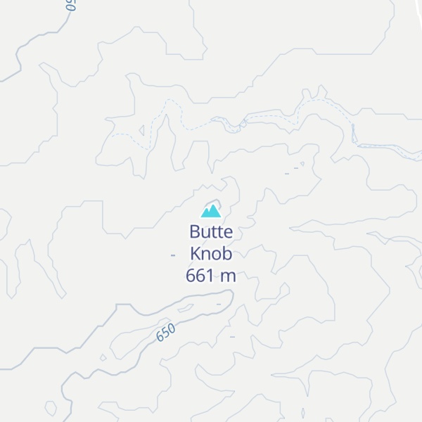 Map of Butte Knob