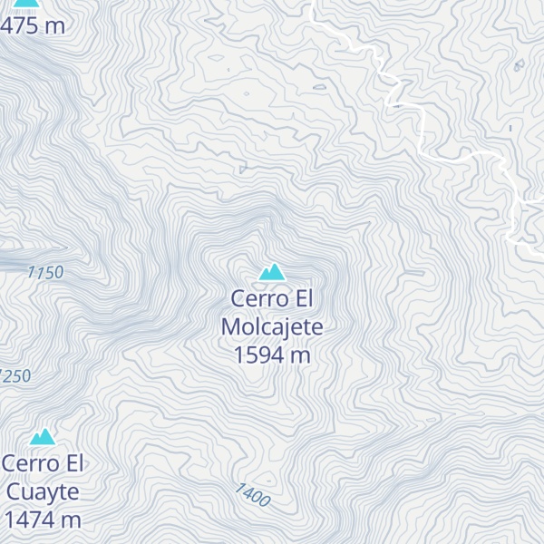 Map of Cerro El Molcajete