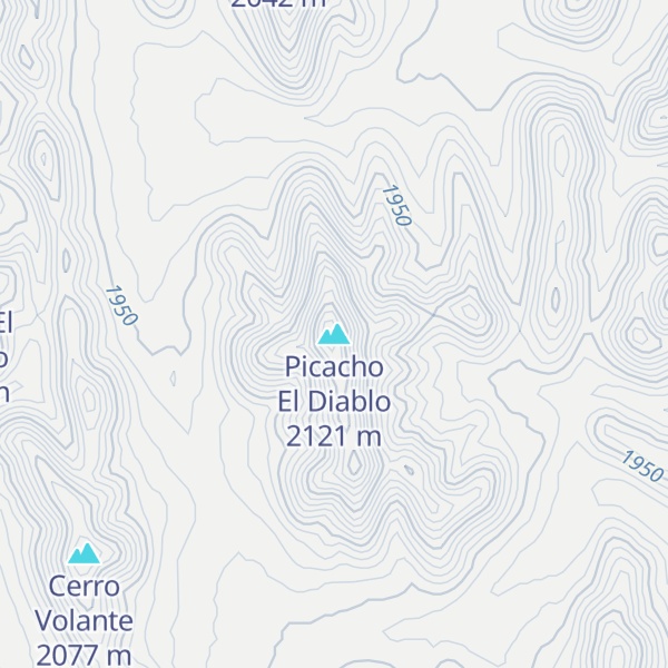 Map of Picacho El Diablo