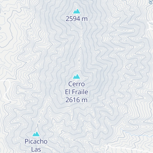 Map of Cerro El Fraile