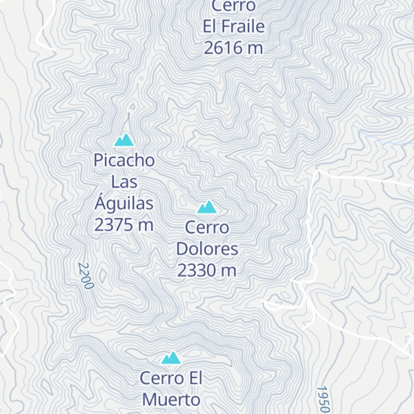 Map of Cerro Dolores