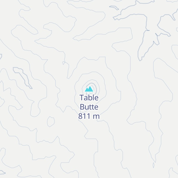 Map of Table Butte
