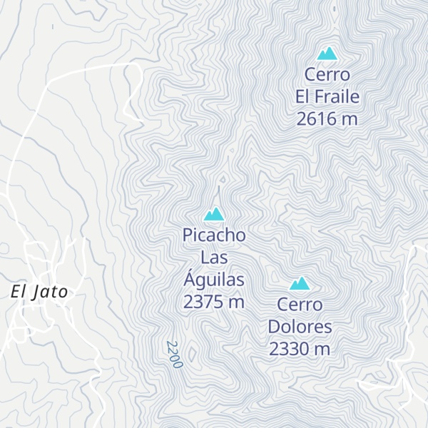 Map of Picacho Las Águilas