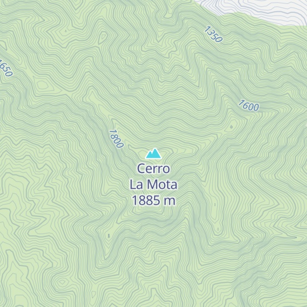 Map of Cerro La Mota