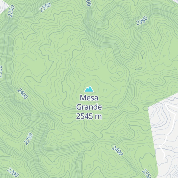Map of Mesa Grande