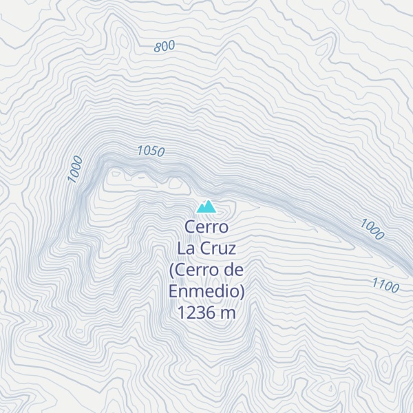 Map of Cerro La Cruz (Cerro de Enmedio)