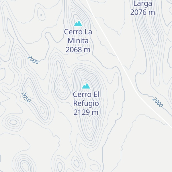 Map of Cerro El Refugio