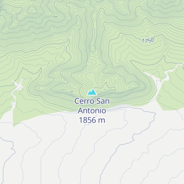 Map of Cerro San Antonio
