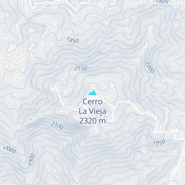 Map of Cerro La Vieja