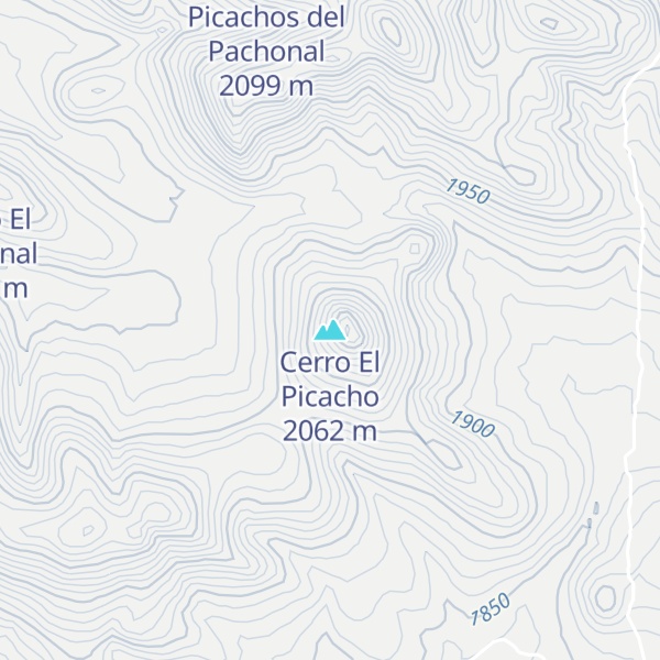 Map of Cerro El Picacho