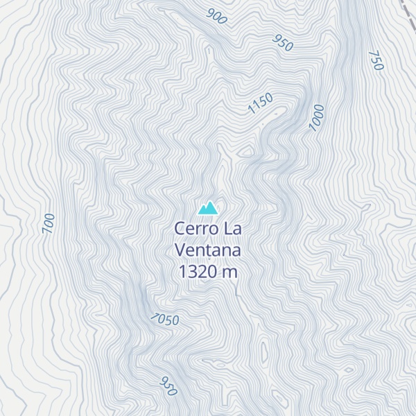 Map of Cerro La Ventana