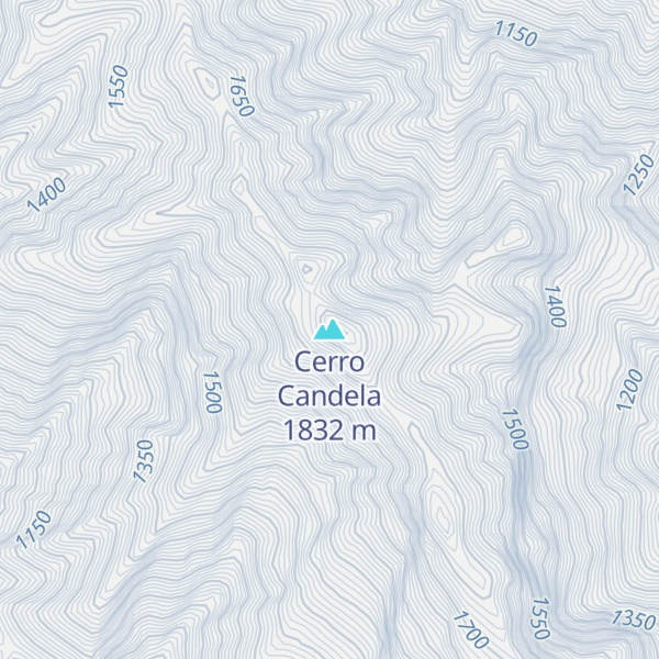 Map of Cerro Candela