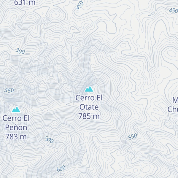 Map of Cerro El Otate