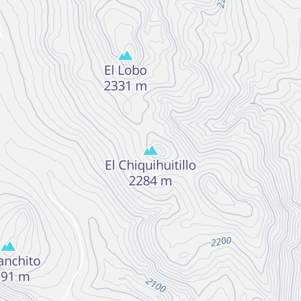 Map of El Chiquihuitillo