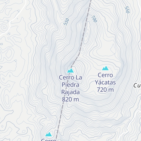 Map of Cerro La Piedra Rajada