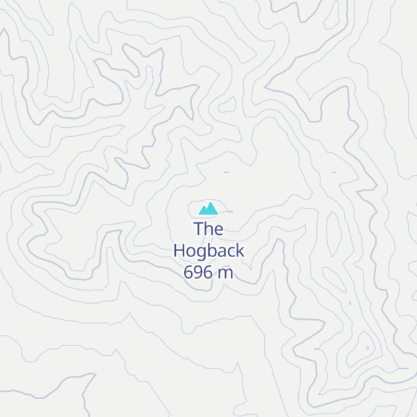 Map of The Hogback