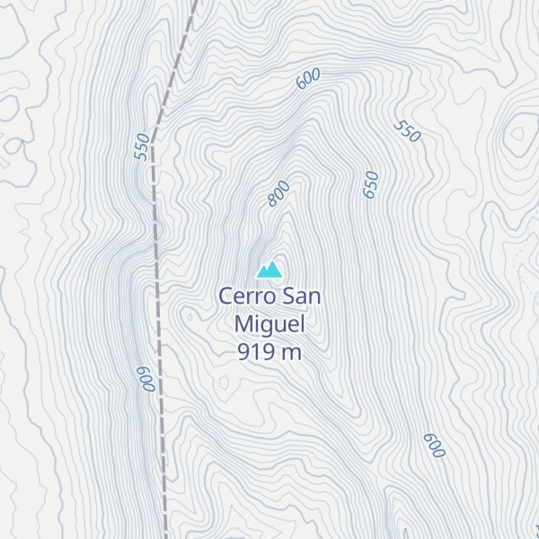Map of Cerro San Miguel